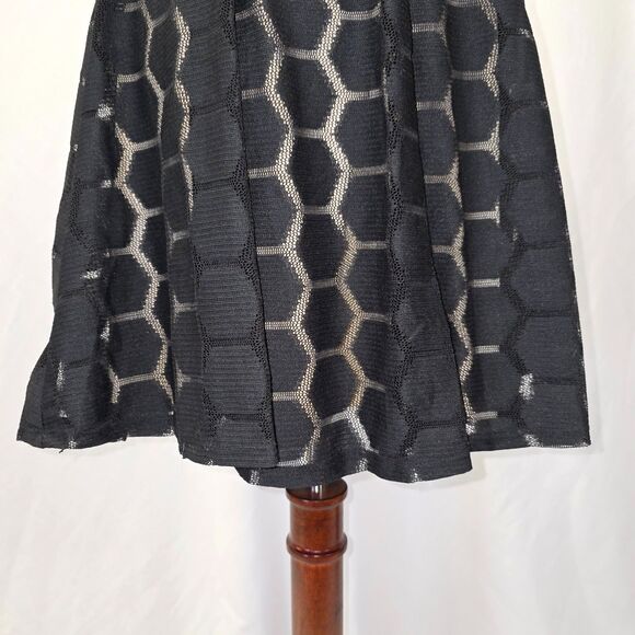 Lily Rose Geometric Black Lace Special Occasion Dress Size Large - Picture 4 of 11